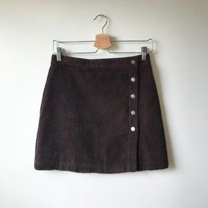 GAP 90s BROWN CORDUROY SKIRT SIZE 6
